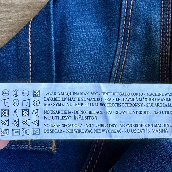 Stradivarius Dark Wash Stretch Jeggings Skinny Fit Size 6 - Picture 7 of 13